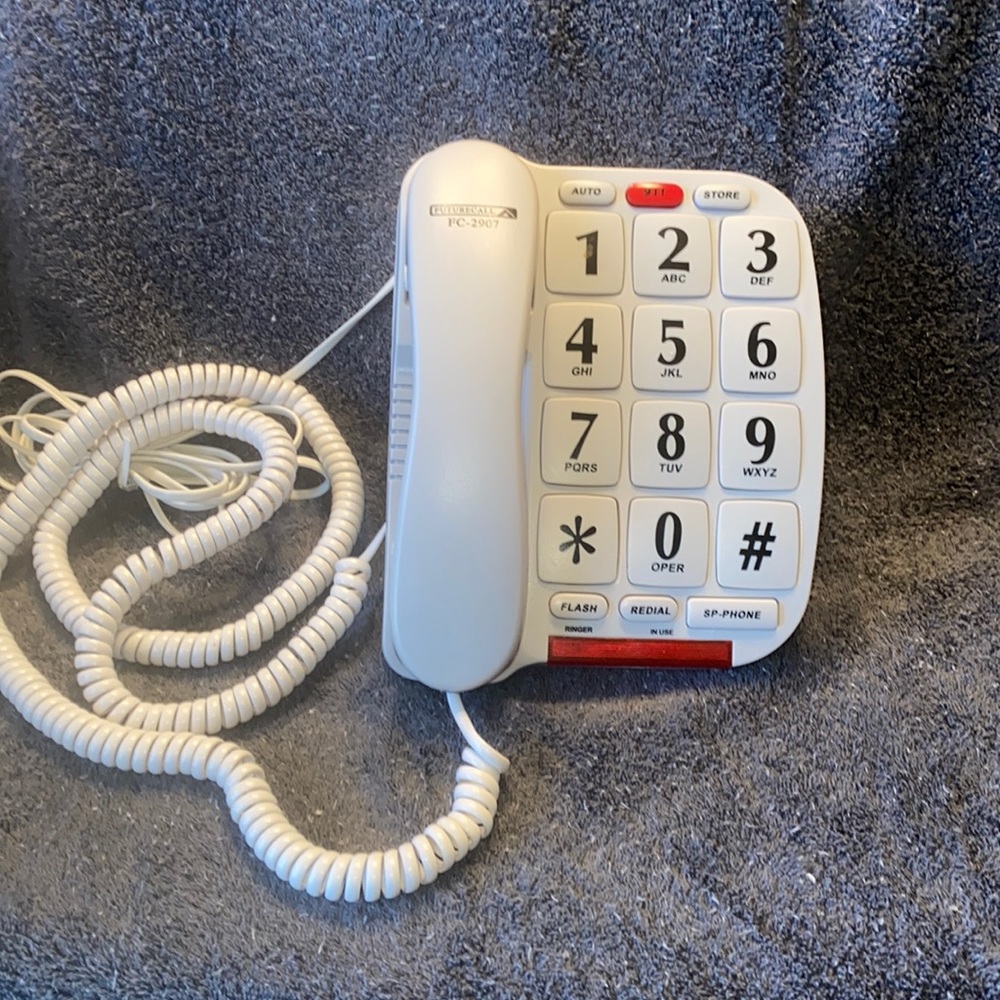 EUC Landline Phone Long Cords Great for Nursing Home Residents